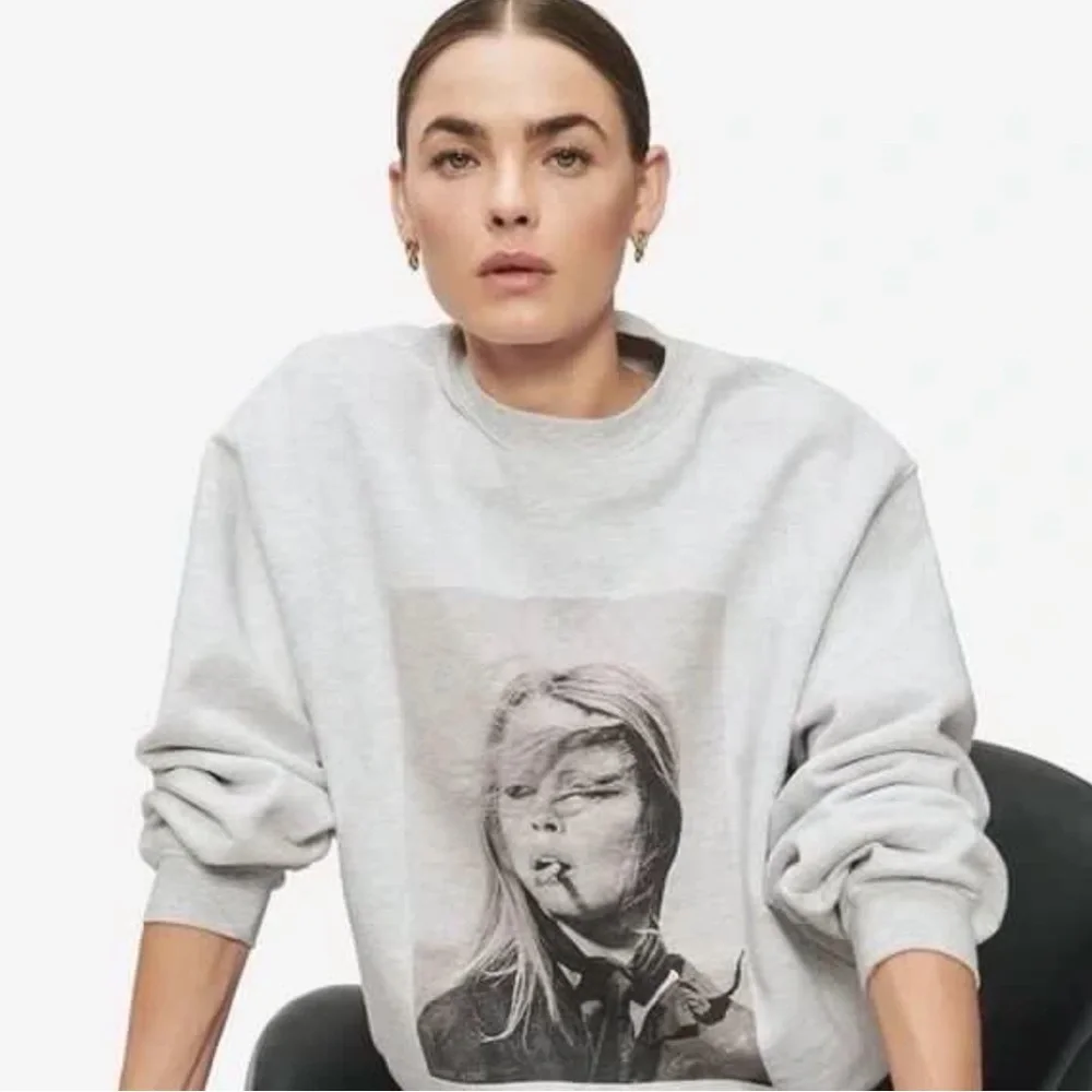 Anine Bing X Brigitte Bardot Sweatshirt Size S - Picture 2 of 11